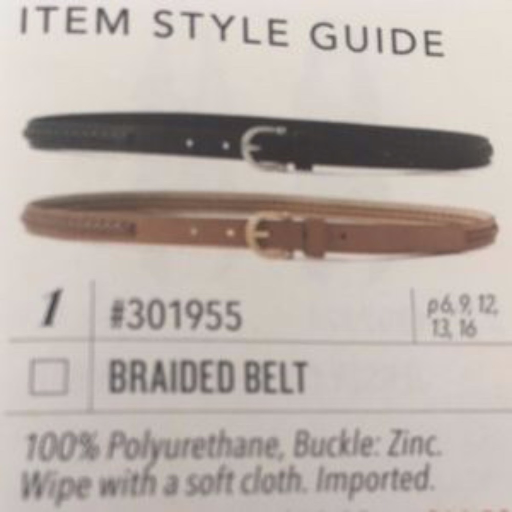Jockey Braided Belt in Brown
